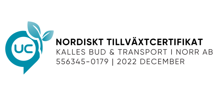 Kalles Bud Nordiskt Tillväxtcertifikat